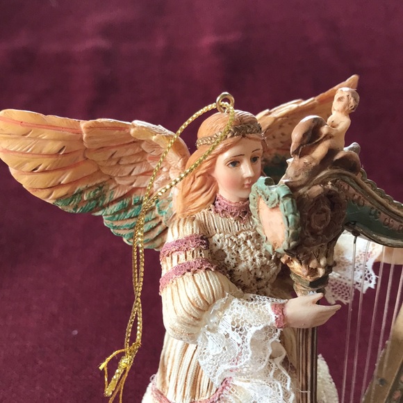 Vintage Ornament Collection Louis Nichole Angel with harp - Picture 7 of 8